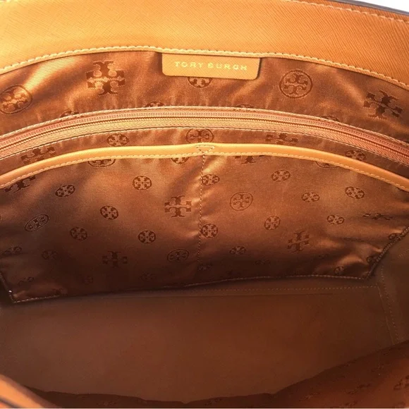 Tory Burch Cardamom Extra Large Zippered Tote Excellent Condition HP - Picture 12 of 17